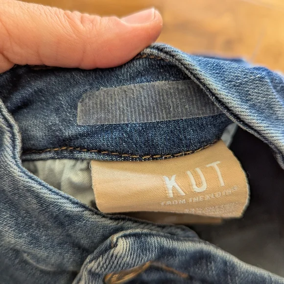 Kut From The Cloth Meg Fab Ab Mid Rise Wide Leg Jeans Women's Size 6 Stretch - Picture 12 of 16